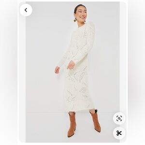 Tuckernuck cream knit dress NEW w/ tags